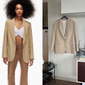 Aritzia Wilfred Generation Beige new Formal Evening Relaxed Business 
Casual XL